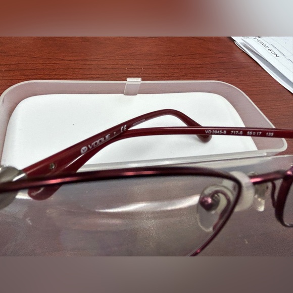 New Vogue Eyeglass Frame Metallic Red - Picture 7 of 7